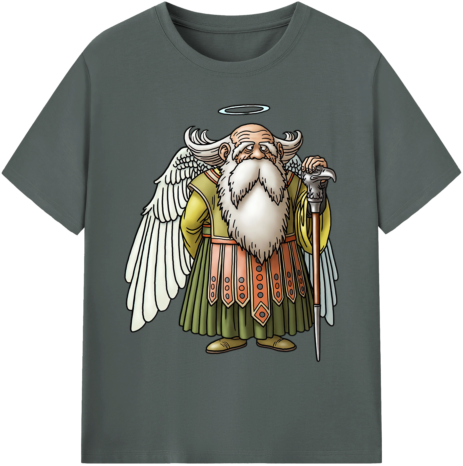 （画像用） ドラゴンクエスト Doragon Kuesuto Dragon Quest 綿100％ メンズ半袖Tシャツ｜肌触りやわらか＆通気性